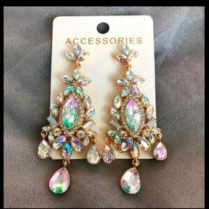 NWT AB Crystal Chandelier Earrings